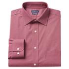Men's Croft & Barrow&reg; True Comfort Classic-fit Oxford Stretch Dress Shirt, Size: 17 36/37, Dark Red