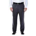 Big & Tall Haggar Premium Stretch No-iron Khaki Flat-front Pants, Men's, Size: 54x32, Dark Grey