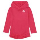 Girls 4-6x Adidas Ruffled Tulip-hem Hoodie, Size: 5, Brt Pink