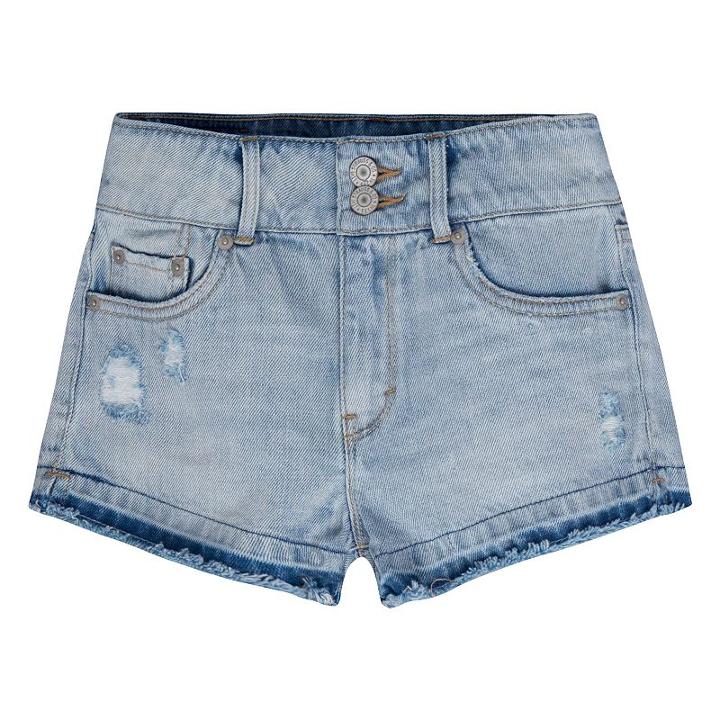 Girls 7-16 Levi's High Rise Novelty Shorty Jean Shorts, Girl's, Size: 12, Light Blue
