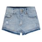 Girls 7-16 Levi's High Rise Novelty Shorty Jean Shorts, Girl's, Size: 12, Light Blue