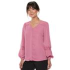 Women's Apt. 9&reg; Lace Yoke Blouse, Size: Large, Med Pink
