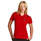 Women's Antigua Los Angeles Angels Of Anaheim Exceed Desert Dry Xtra-lite Performance Polo, Size: Medium, Dark Red