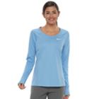 Women's Nike Dry Miler Long Sleeve Running Top, Size: Medium, Blue Other