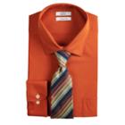 Men's Croft & Barrow&reg; Regular-fit Stretch-collar Dress Shirt And Patterned Tie Boxed Set, Size: 2x-34/35, Med Beige