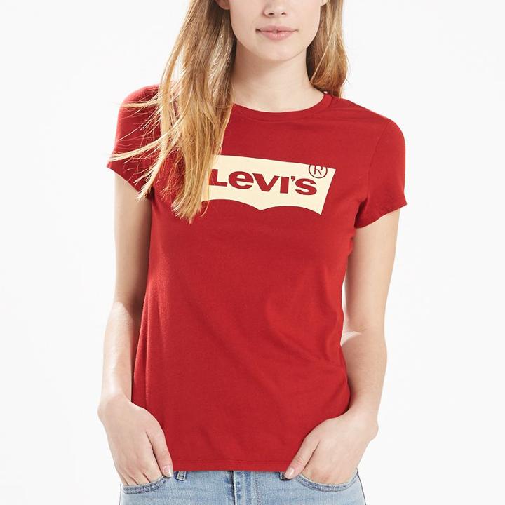 Women's Levi's Batwing Logo Tee, Size: Medium, Red