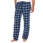 Men's Croft & Barrow&reg; Flannel Lounge Pants, Size: Small, Blue