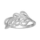 Primrose Sterling Silver Filigree Leaf Ring, Women's, Size: 8