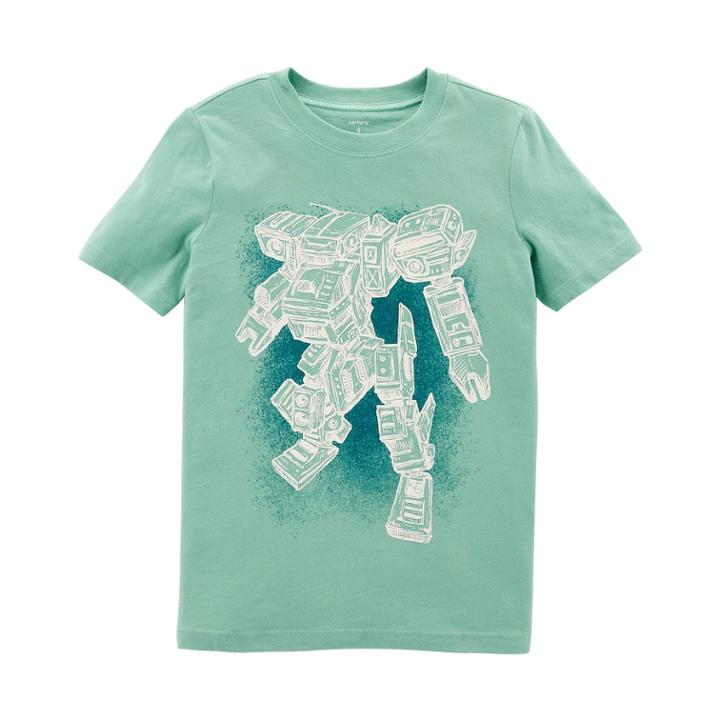 Boys 4-12 Carter's Robot Graphic Tee, Size: 7, Turquoise/blue (turq/aqua)