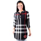 Women's Gameday Couture Wisconsin Badgers Plaid Tunic, Size: Xl, Light Grey