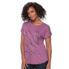 Women's Apt. 9&reg; Embellished Crewneck Tee, Size: Xxl, Med Purple