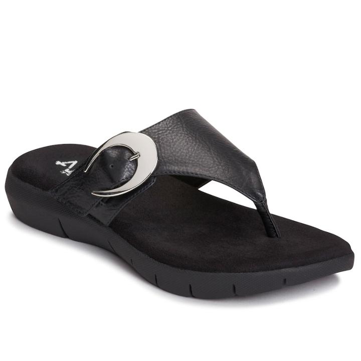 A2 By Aerosoles Wipline Women's Thong Sandals, Size: Medium (7), Black
