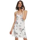 Juniors' Mudd&reg; Print Strappy Tank Dress, Teens, Size: Large, White