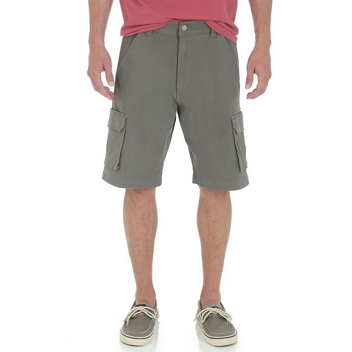 Men's Wrangler Cargo Shorts, Size: 34 - Regular, Med Green