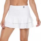 Women's Fila Sport&reg; Pique Tiered Ruffle Skort, Size: Medium, White