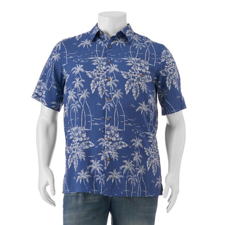Big & Tall Batik Bay Classic-fit Tropical Button-down Shirt, Men's, Size: 3xl Tall, Brt Purple