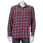 Sonoma Goods For Life, Men's &trade; Modern-fit Flannel Shirt, Size: Small, Orange
