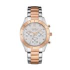 Caravelle New York By Bulova Women's Crystal Two Tone Stainless Steel Chronograph Watch - 45l156, Multicolor