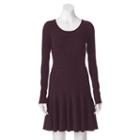 Apt. 9, Women's &reg; Ribbed Sweaterdress, Size: Xl, Purple
