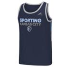 Men's Adidas Sporting Kansas City Finish Fan Wear Tank Top, Size: Xxl, Blue Other