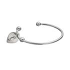 Fiora Stainless Steel Cincinnati Bearcats Charm Cuff Bracelet, Women's, Size: 7.5, Grey