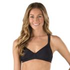 Women's Speedo Strappy Crossback Bikini Top, Size: Medium, Black