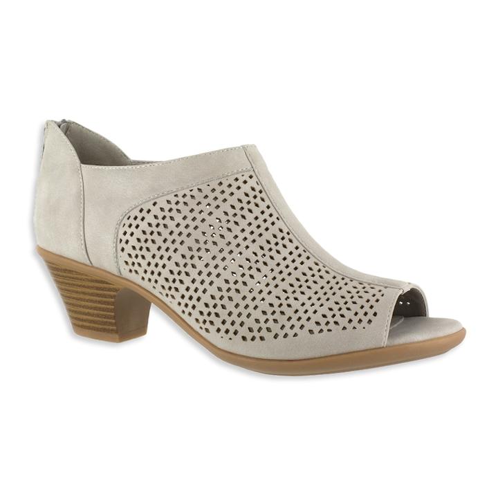 Easy Street Steff Women's Peep Toe Shoes, Size: Medium (7.5), Grey