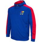 Men's Kansas Jayhawks Setter Full-zip Hoodie, Size: Medium, Blue (navy)