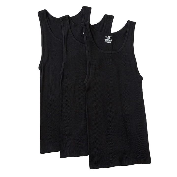 Men's Jockey 3-pk. Classic A-shirt, Size: Large, Black