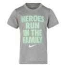 Boys 4-7 Nike Heroes Run In The Family Graphic Tee, Size: 7, Grey