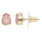 Lc Lauren Conrad Pink Simulated Crystal Nickel Free Teardrop Stud Earrings, Women's