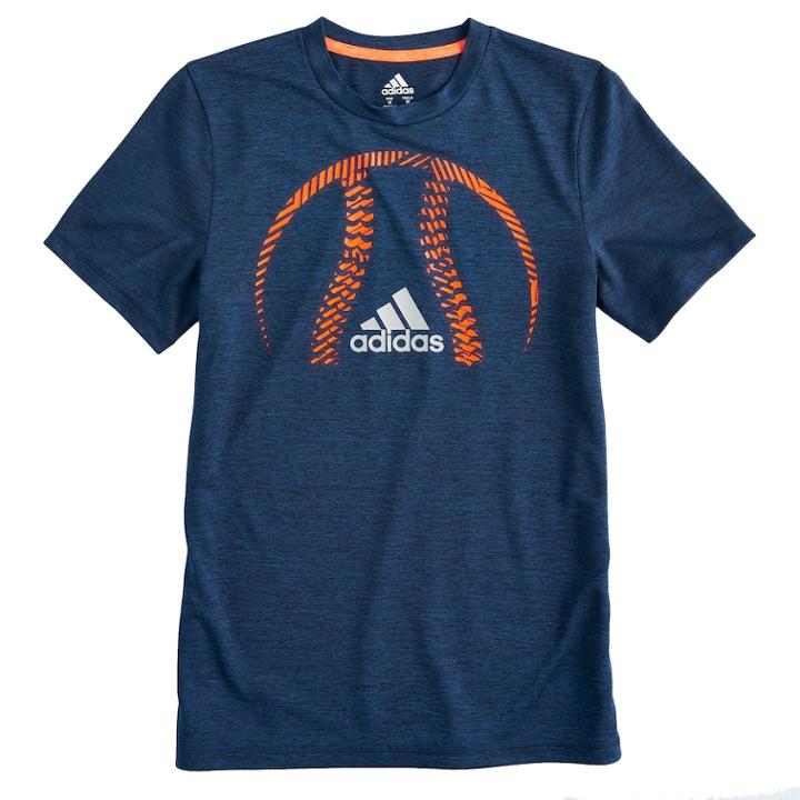 Men's Adidas Baseball Tee, Size: Xl, Blue (navy)