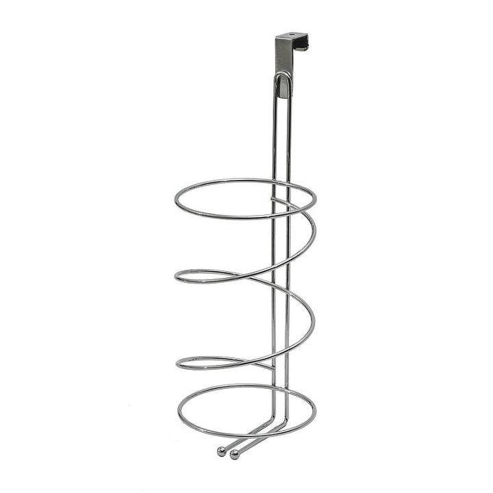 Splash Home Lon Over The Cabinet Hair Dryer Holder, Grey