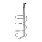 Splash Home Lon Over The Cabinet Hair Dryer Holder, Grey