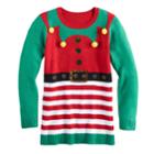 Girls 7-16 & Plus Size It's Our Time Embellished Ugly Christmas Tunic Sweater, Size: Small, Brt Red
