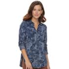 Women's Sonoma Goods For Life&trade; Tunic Shirt, Size: Xl, Dark Blue