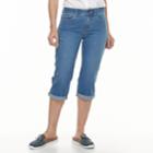 Women's Croft & Barrow&reg; Capri Jeans, Size: 12, Med Blue