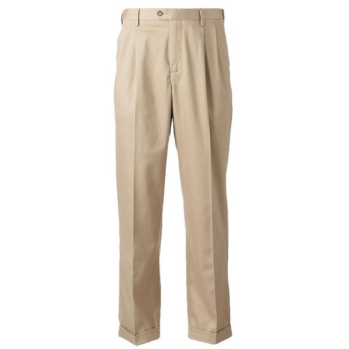 Men's Croft & Barrow&reg; No-iron Relaxed-fit Pleated Pants, Size: 33x30, Med Beige