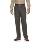 Men's Croft & Barrow&reg; Essential Classic-fit Flat-front Dress Pants, Size: 34x29, Light Grey