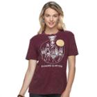 Juniors' Harry Potter Lace-up Hogwarts Graphic Tee, Teens, Size: Large, Dark Red