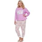 Plus Size Juniors' Plus So&reg; Microfleece Raglan Jogger Set, Teens, Size: 2xl, Natural