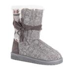 Muk Luks Clementine Women's Winter Boots, Size: 6, Grey