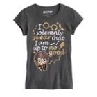 Girls 7-16 Harry Potter Up To No Good Glitter Graphic Tee, Size: Large, Grey Other