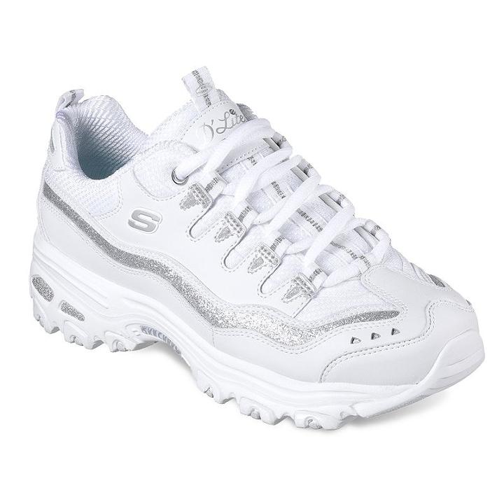 Skechers D'lites Now And Then Women's Shoes, Size: 8.5, White Oth