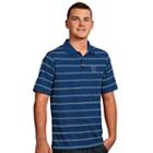 Men's Antigua Villanova Wildcats Deluxe Striped Desert Dry Xtra-lite Performance Polo, Size: 3xl, Dark Blue