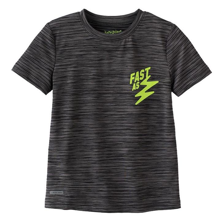 Boys 4-10 Jumping Beans&reg; Athletic Playcool Tee, Size: 5, Black