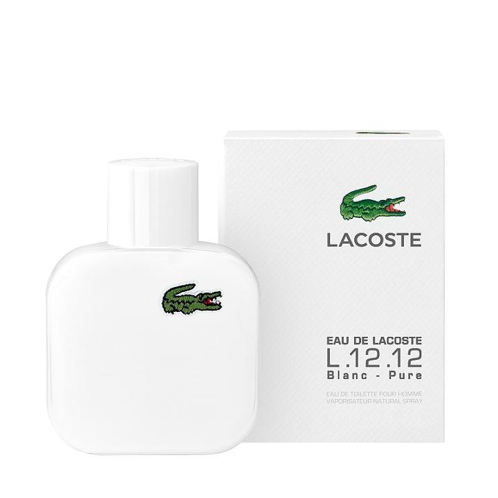 Lacoste Eau De Lacoste L.12.12 Blanc White Men's Cologne, Multicolor