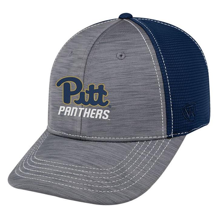 Adult Top Of The World Pitt Panthers Upright Performance One-fit Cap, Men's, Med Grey
