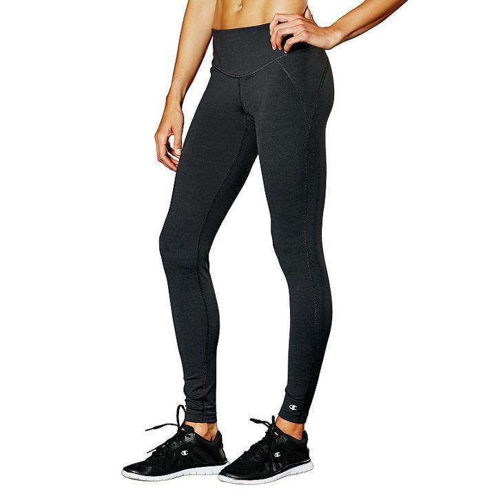 Women's Champion Shape Workout Tights, Size: Large, Black
