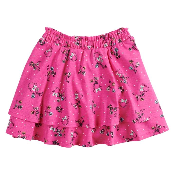 Disney's Minnie Mouse Girls 4-7 Tiered Skort By Jumping Beans&reg;, Size: 5, Pink